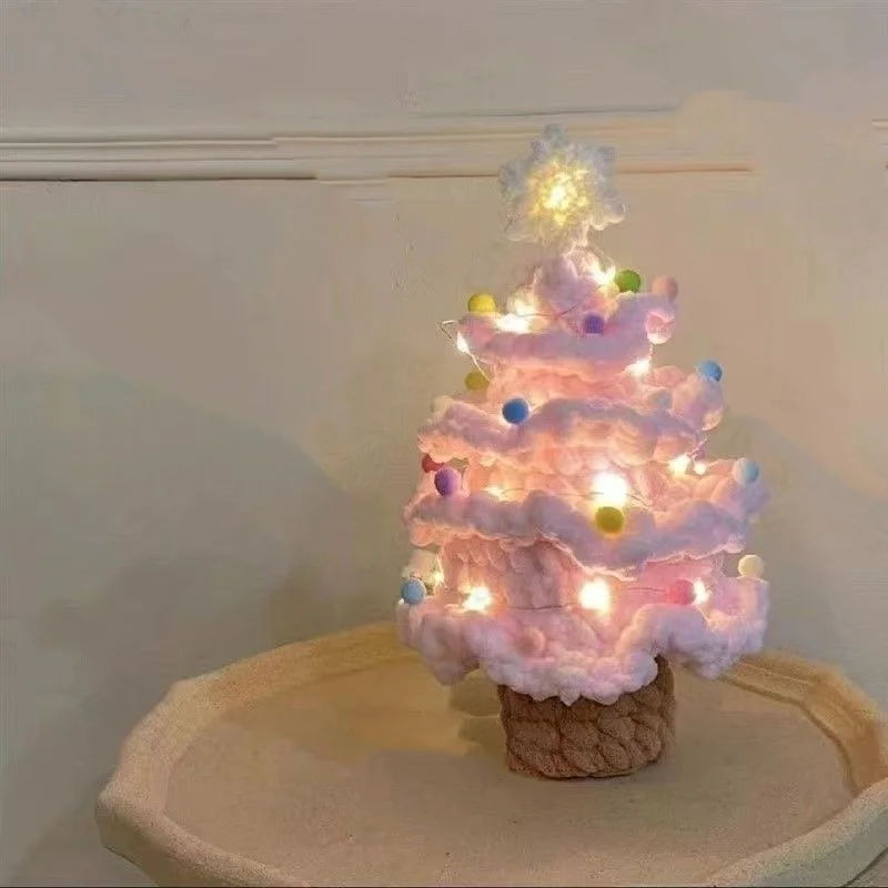 Handgemaakte Gehaakte Kerstbomen Handwerken Gehaakt Diy Materiaal Kit Haak Breien Garen Xmas Tree Home Decor Kerstcadeaus