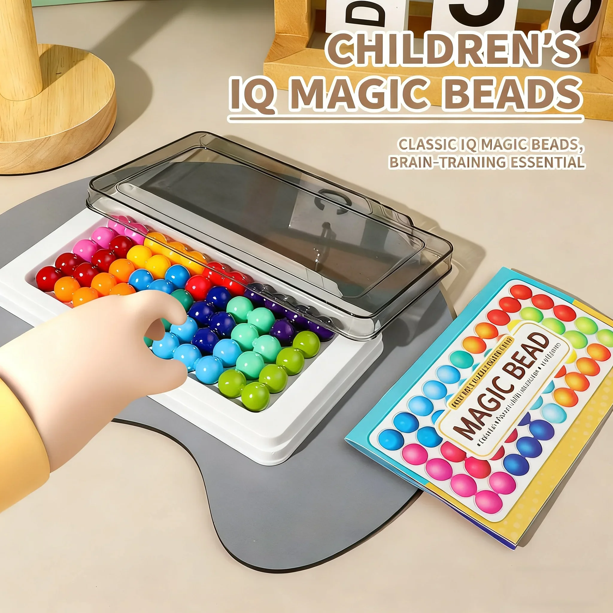 

40 блоков сenges, детские 2D 3D настольные игры IQ, игрушки, интеллектуальные волшебные бусины, пирамида, игра, рассуждение, красочная головоломка