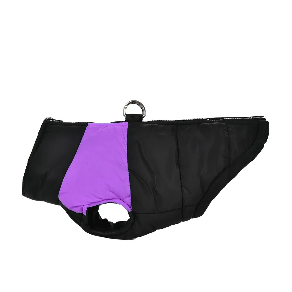 Warme Winter-Hundejacke für den Winter, gepolsterte Haustierweste, Mantel für kleine große Hunde, wasserdichte Haustierkleidung mit D-Ring, Golden Retriever – Detail 3