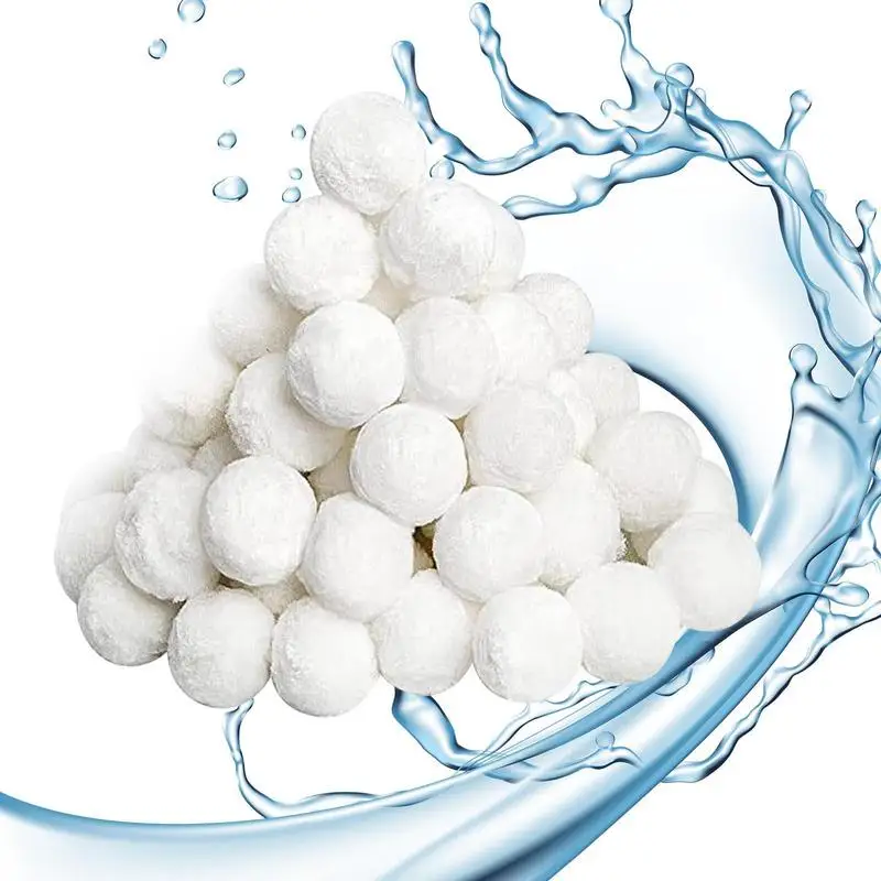 200/500/800g Swimming Pool Filter Cleaning Balls Water Purification Fiber Sewage Treatment Fish Tank Filter Cotton Balls