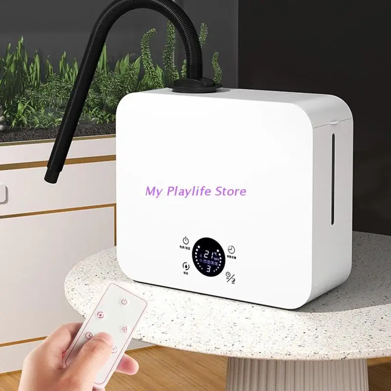 2.5L Fogger Reptile Humidifier with Dry-Run Protection Wall Mounted/ Desktop Timer Fog Machine for Home Animals Plants Tortoise