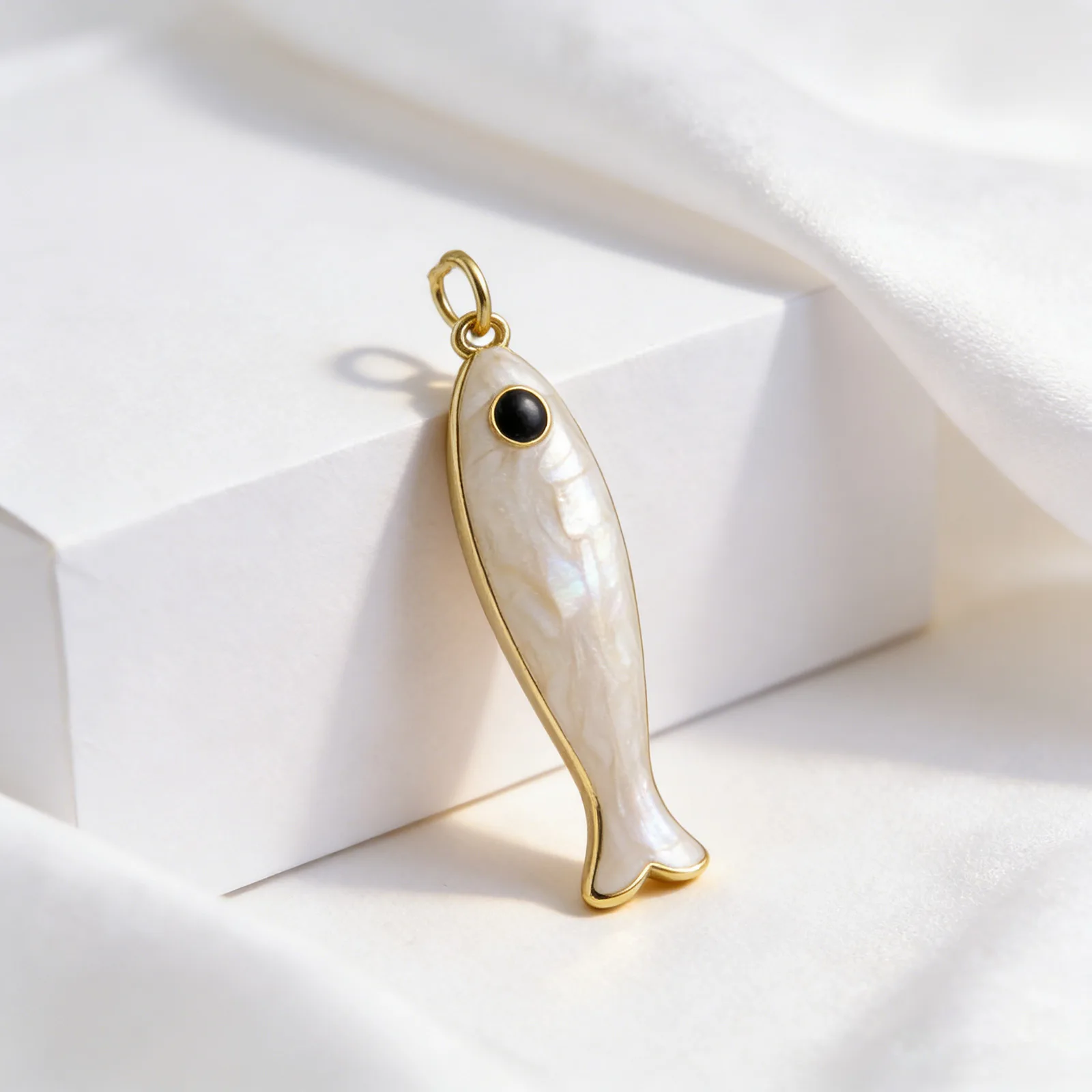 1PC multicolored copper Vintage Slim Long Fish Tiny Pendant DIY Bracelet Necklace Earring Making Ocean Animal Jewelry make view 6