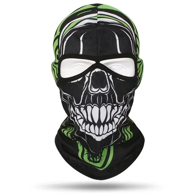 2 Holes Skull Balaclava Outdoor Motorcycle Riding Face Mask Windproof Caps Rider Head Cover Ski Masks MTB Bicycle Headgear - Image 8