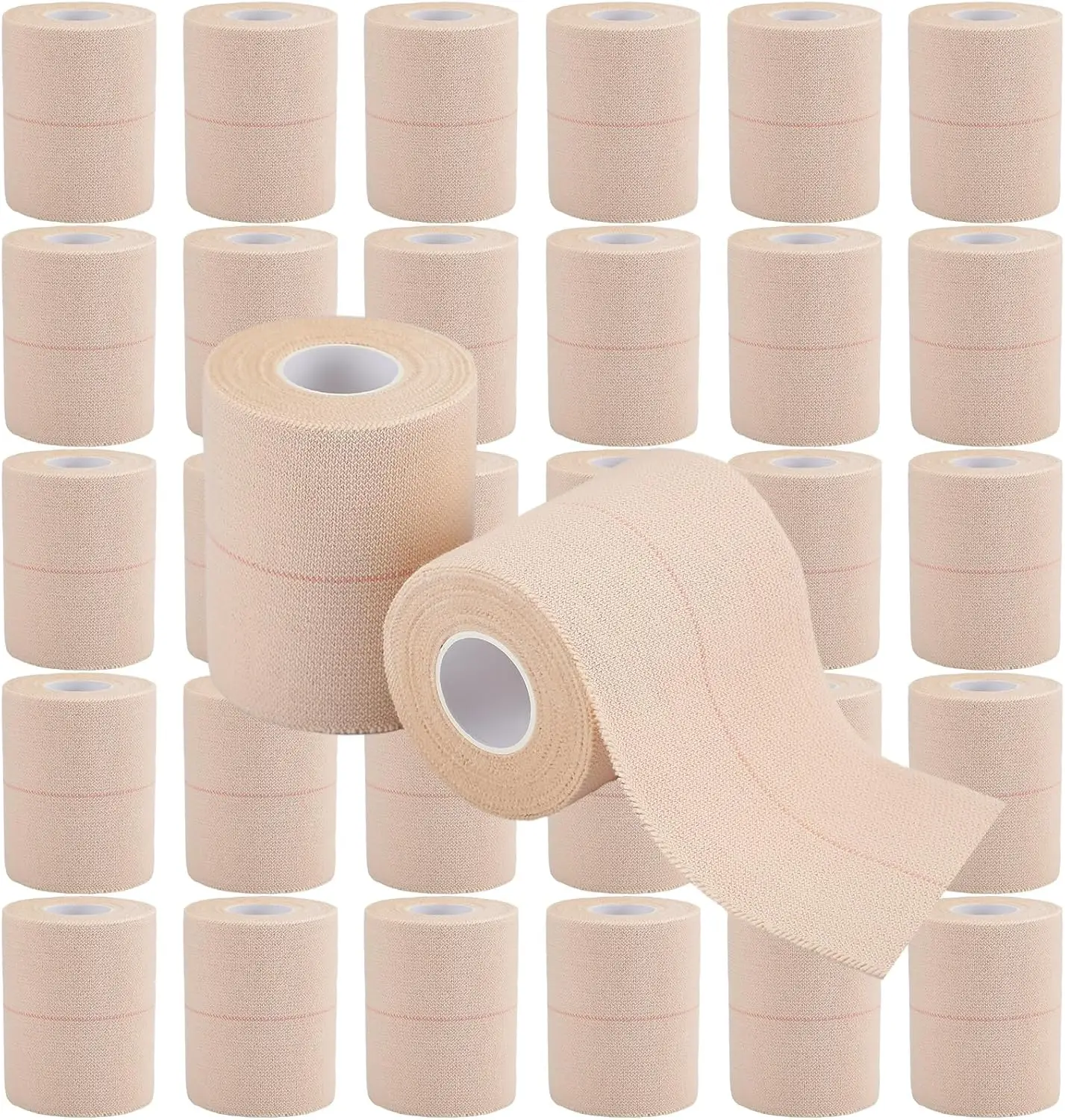 

30 Rolls Self-Adhesive Elastic Bandage Tape, 3 Inch x 5 Yard, Flexible Stretch for Sports Injuries and Pet Care