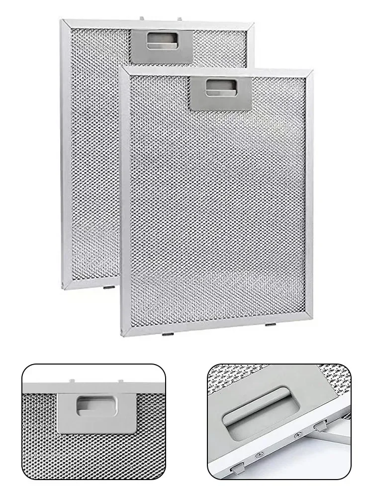 Cooker Hood Filters Metal Mesh Extractor Vent Filter 320X260mm Kitchen Hoods Oil Filter Range Hood Grease Anti Oil-Cotton Parts