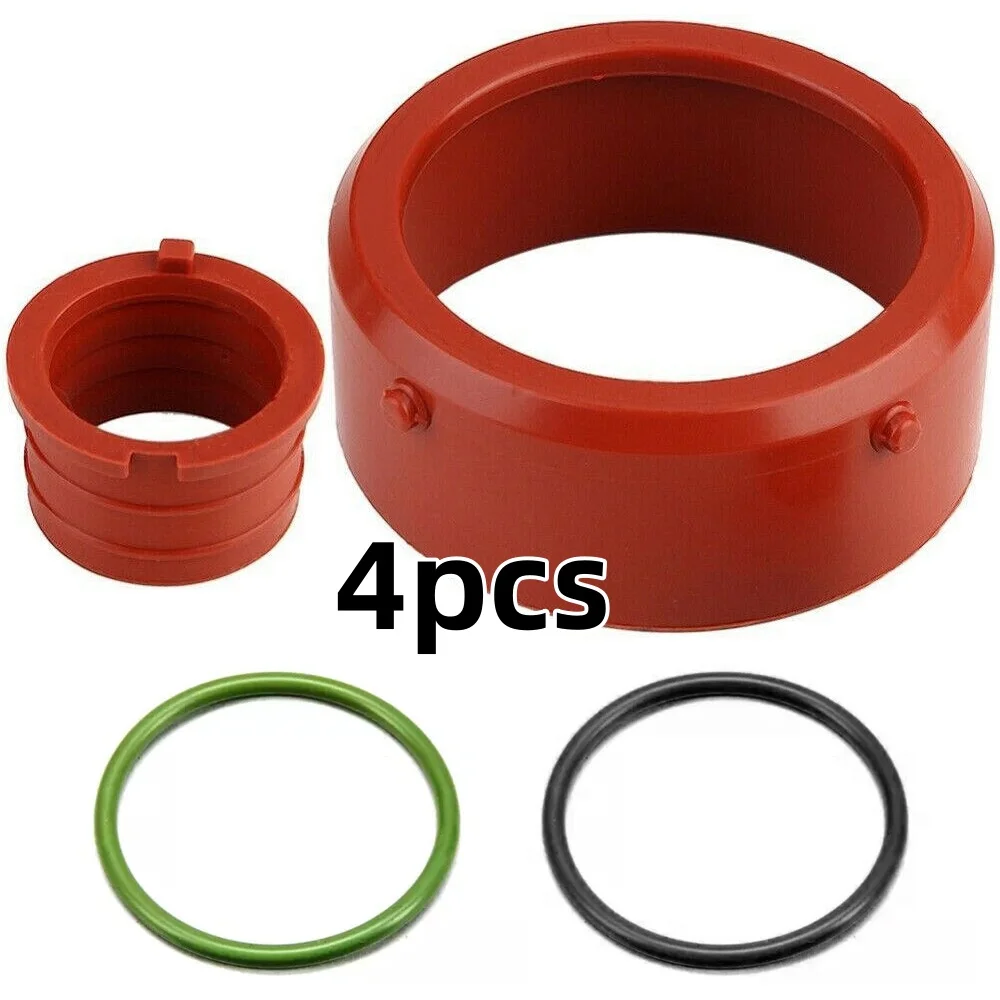 

4PCS Turbo Breather Intake Seal Kits Black Green O Rings Engine Parts For Mercedes OM642 A0179973545 A0149976445 A6420940080