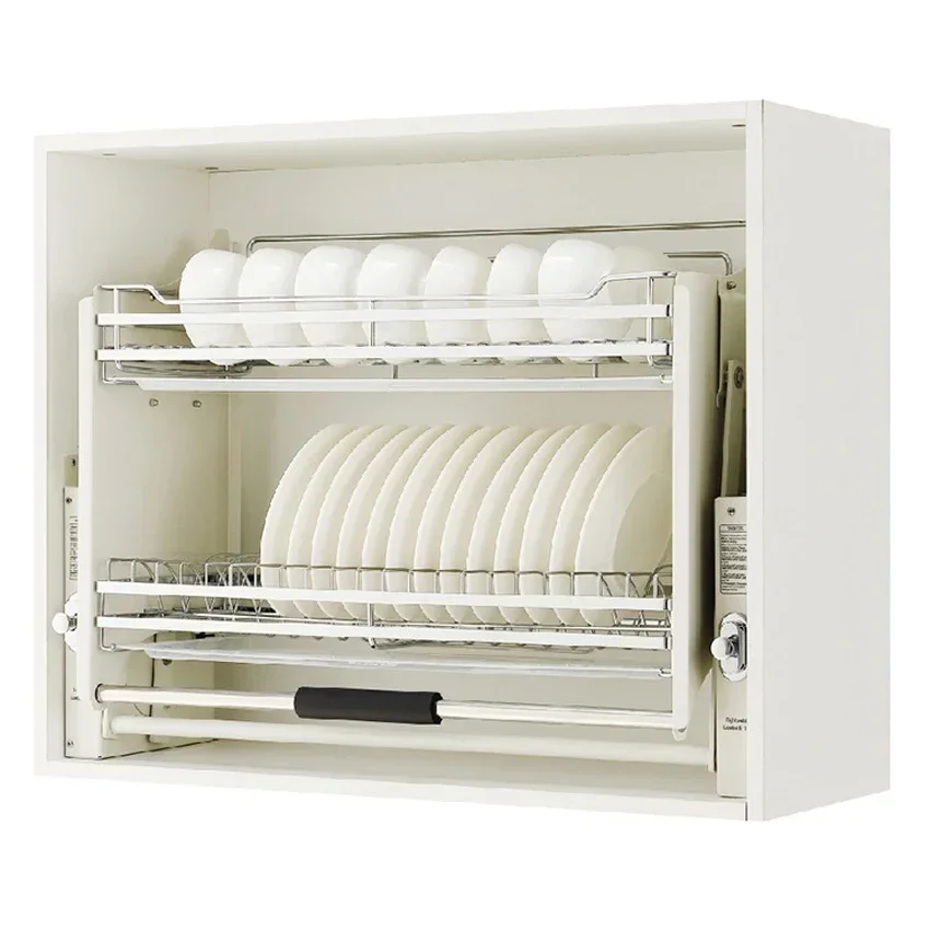 Postmodern Kitchen Hanging Damping Buffer Four Gear Adjustment Drawer Basket