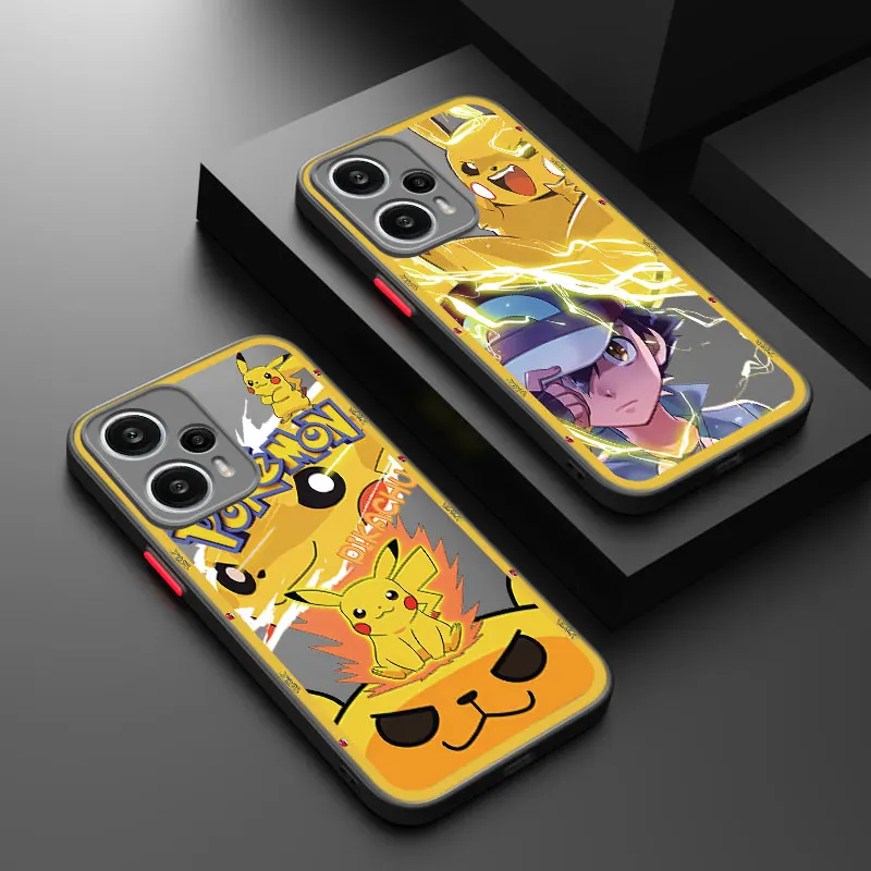 Anime Digimon Adventure Frosted Phone Case For Xiaomi 10T 11T 12T 12X 12S POCO F3 X3 GT X4 NFC M3 M4 X4 Pro F4 F5 X5 C31 C40