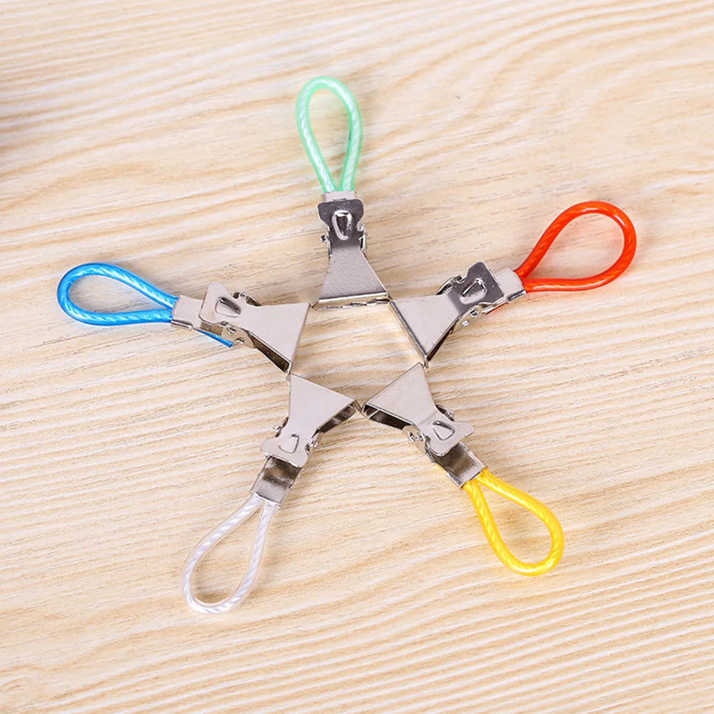 

15pcs Metal Colorful Towel Laundry Clips Strong Clamping Hanging Socks Holder Easy Clip Release Assorted Colors For Home