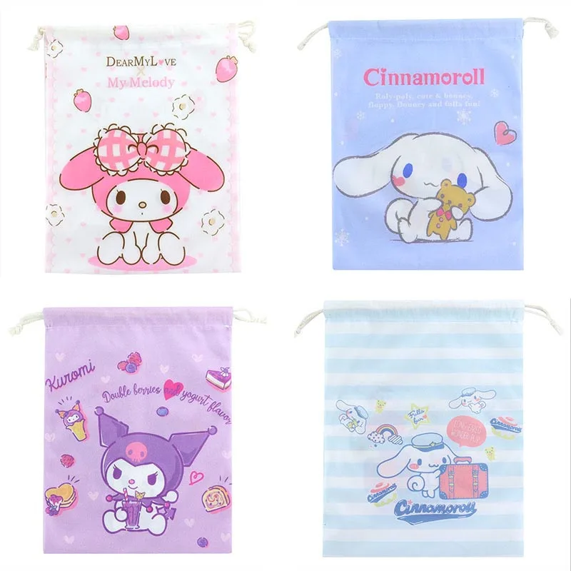 sanrio kuromi melody pencil case bonito cinnamoroll bolsa de armazenamento papelaria presente material escolar 24 pcs por lote 01