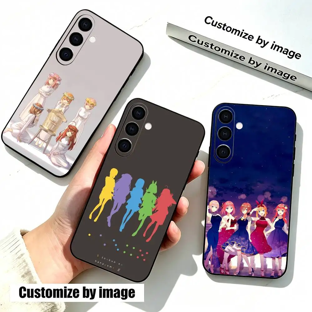 The Quintessential Q-Quintuplets Anime  Phone Case For Samsung Galaxy A73,A72,A71,A70,A53,A52,A51,Soft Silicone Black Cover