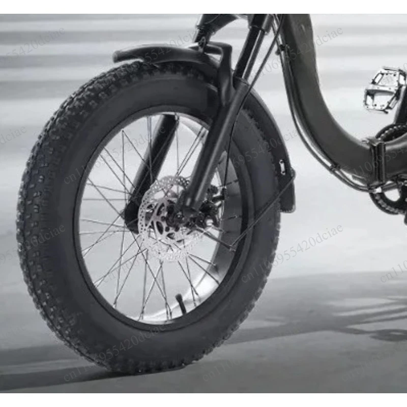 20 inch lightweight variable speed electric power pedal tricycle with front basket, suitable for both snow and land use