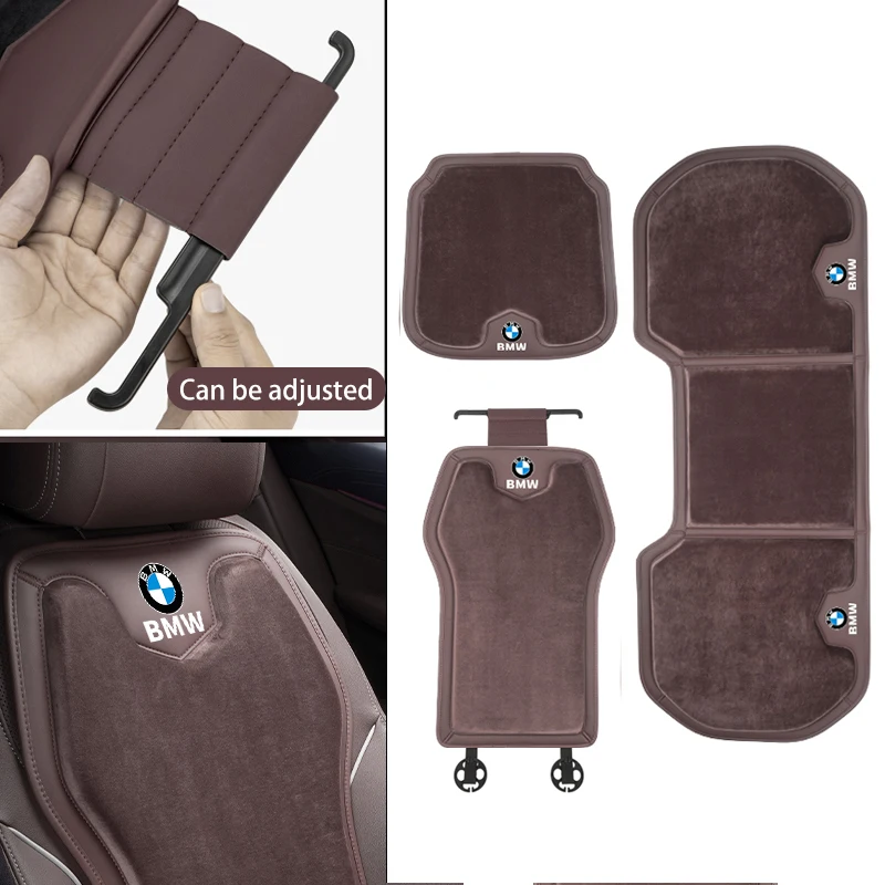 Winter Car Seat Cushion Flannel Warm Car Seat Cover Protector Pad For BMW 3 5 Series G30 G60 G32 G20 F10 F30 X1 X3 G01 X5 G05