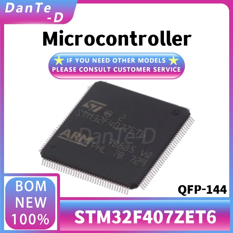 STM32F407ZET6 New Original 8/16/32 Microcontroller Chip QFP-144