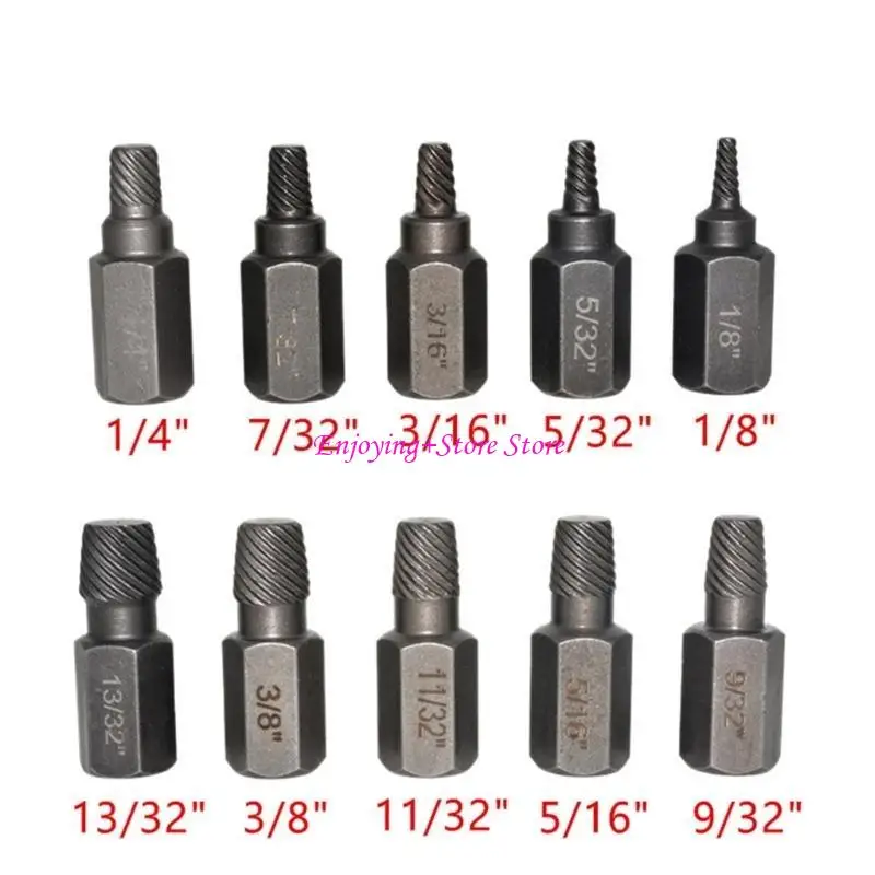 

G6DA 25pcs Установочный винт-экстракторный винт и набор экстрактора болта для удаления сломанных винтов, болтов, шпильков,