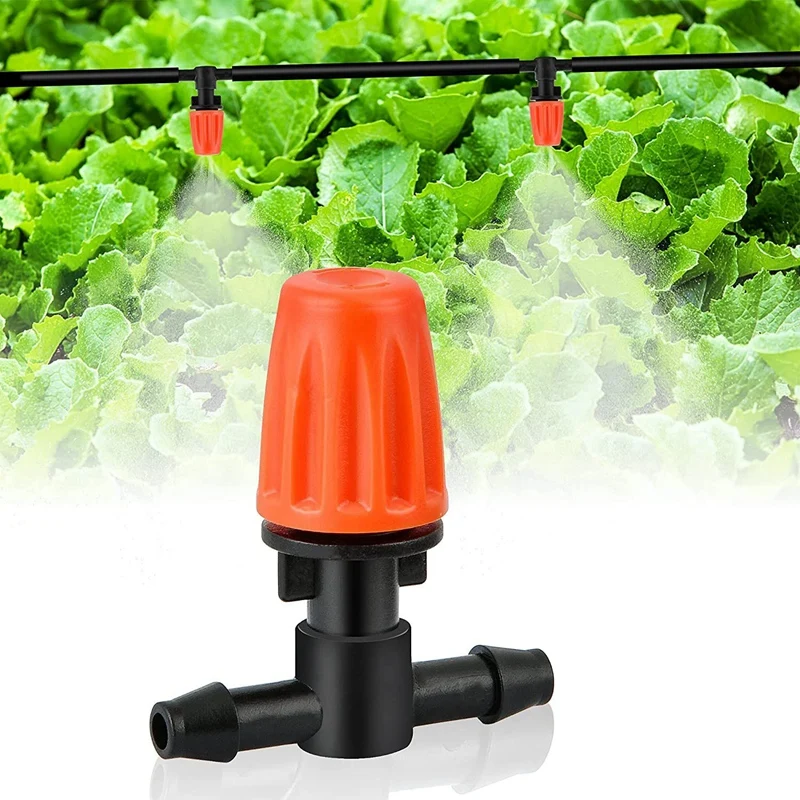 3方向噴霧ノズル、調整可能なミストノズル、ドリップスプリンクラー、温室灌漑システム、50個