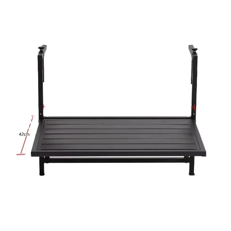 Outdoor household plants placed metal mesh bracket balcony hanging table balcony folding metal mesh table