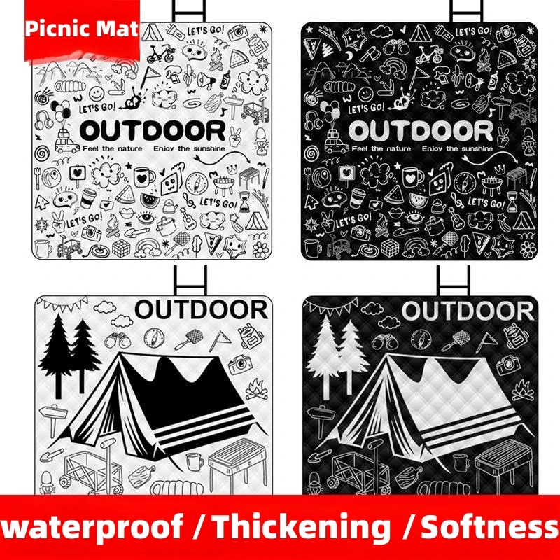 

Ultrasonic Picnic Mat,Thickness Waterproof Mat,Individual Printing Blanket,Outdoor Camping Tent Grassland Sleeping Pad