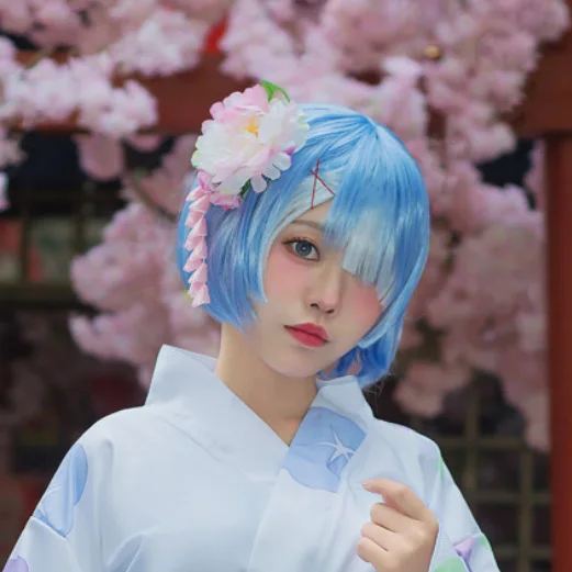 Kostiumy Anime Re Zero Kara Rem Cosplay Hajimeru Isekai Seikatsu Kimono na Halloween stroje dla kobiet sukienka odzież