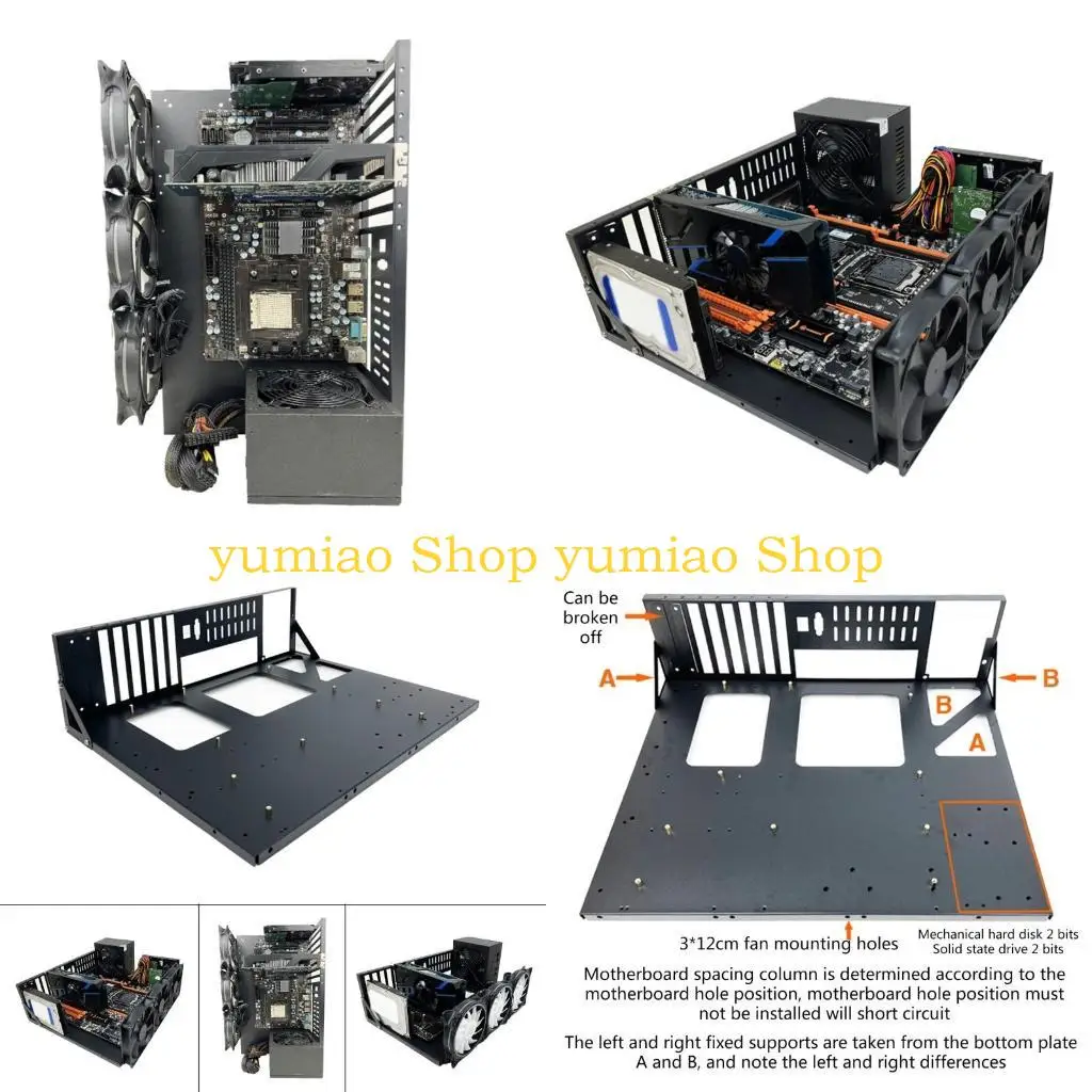 

Холоднокатаный корпус для установки для майнинга биткойнов 587B. Рама для майнинга с графическим процессором. Expert Стойка для