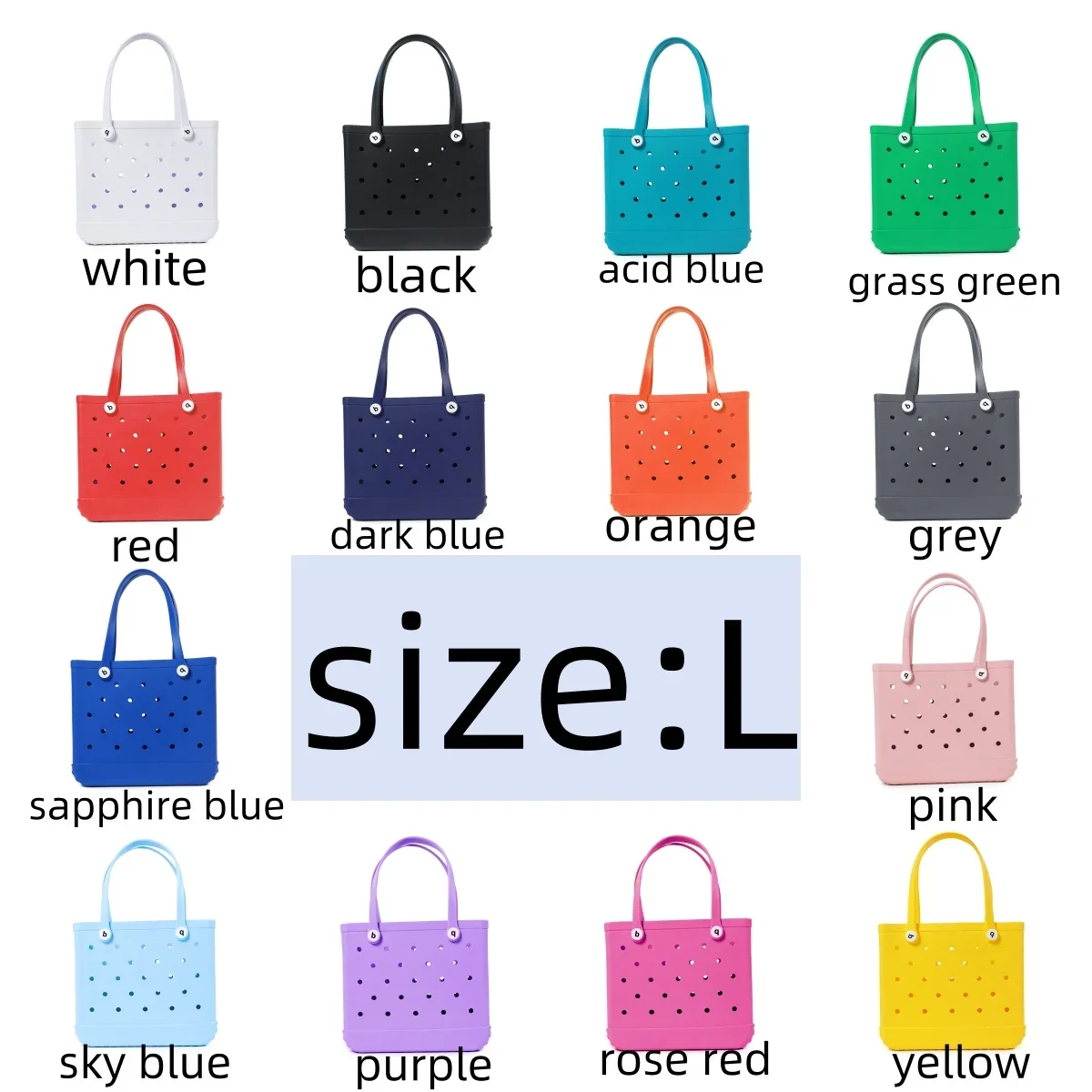 Summer Beach Bags Waterproof Travel Bag Sandproof Handbag Multi-Purpose Storage Bag Women's Storage Beach Bogg Bags