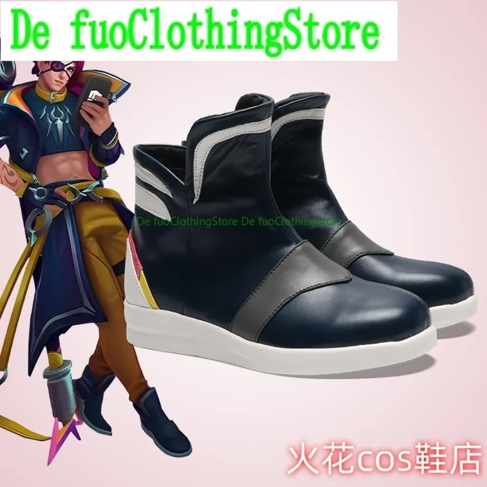 리그 전설 카인 코스프레 신발 보이 밴드 디자인 애니메이션 게임 할로윈 의상 파티 소품 DefuoClothing