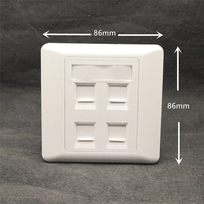 86 Type 1/2/4 Ports Computer Socket Panel Cable Interface Outlet RJ45 Network Module Wall Plate information Computer Faceplate