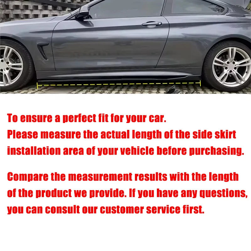 2.18m Sectional Side Skirt Extension Lips For Lexus ES XZ10 2021-2026 - Racing Side Spoiler Car Modified Body Kit Accessories