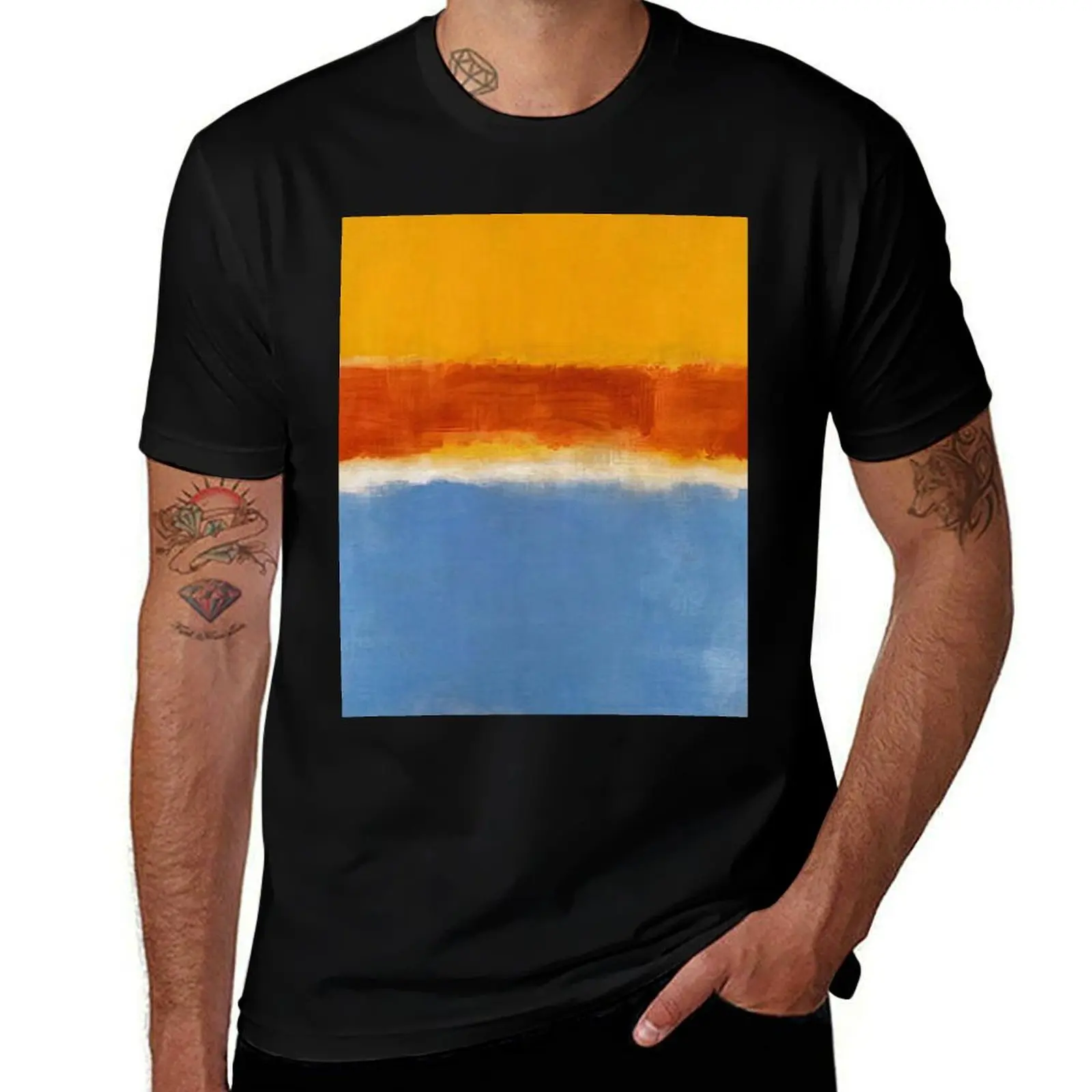 

Mark Rothko - Untitled (Yellow, Red and Blue) - 1953 T-Shirt man t shirts high quality luxury brand t shirt man casual