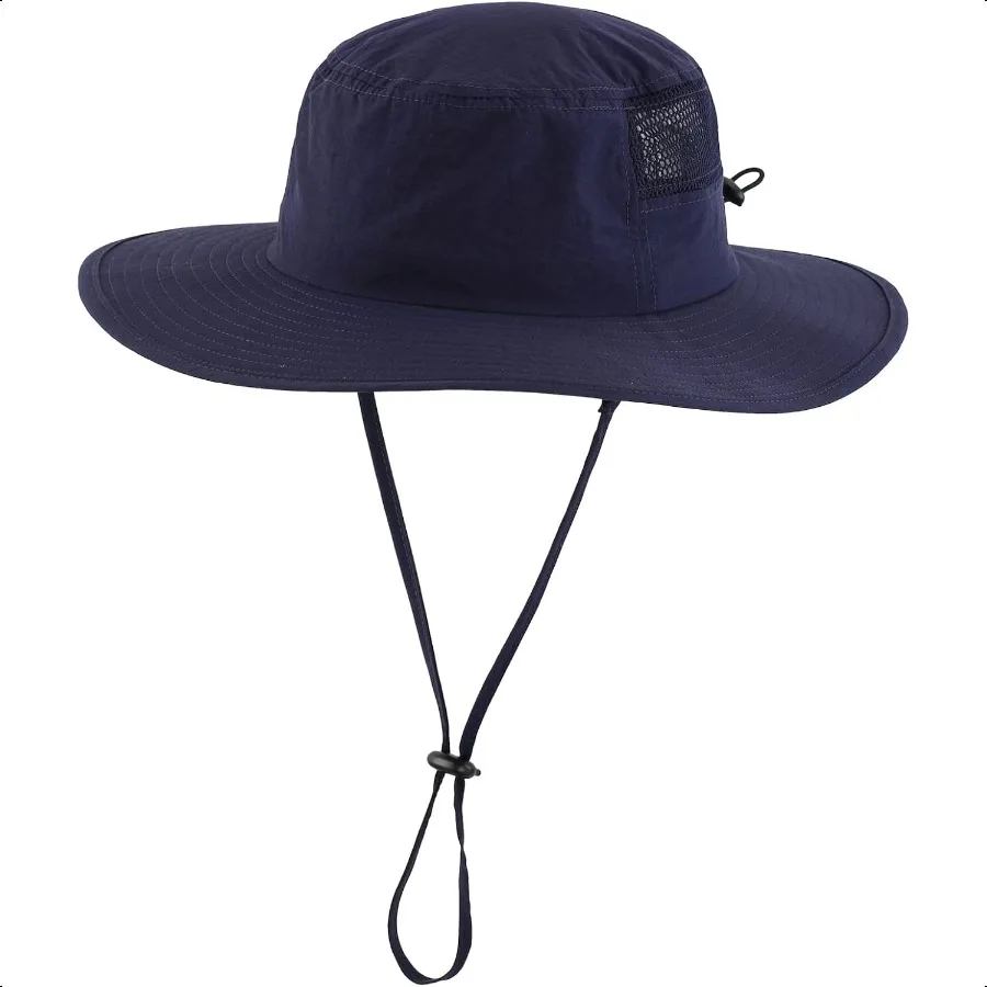 

Home Prefer UPF50+ Mens Sun Hat Wide Brim Fishing Hat Womens UV Protection Cap Breathable Mesh Safari Gardening Bucket Hat