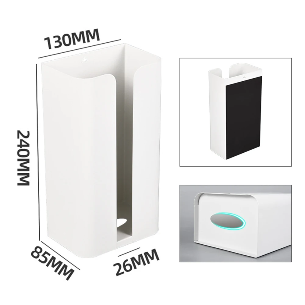 Paper Drawer Box Bag Holder Carbon Steel Grocery Bag Magnetic Suction Magnetic Suction Design  Paper Drawer Box