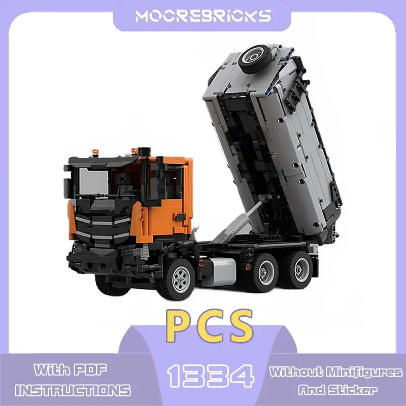 Engineering Series Tipper Truck Model MOC-149743 Freight Transport Vehicle Building Blocks Bricks Creative Expert Toys Kids Gift