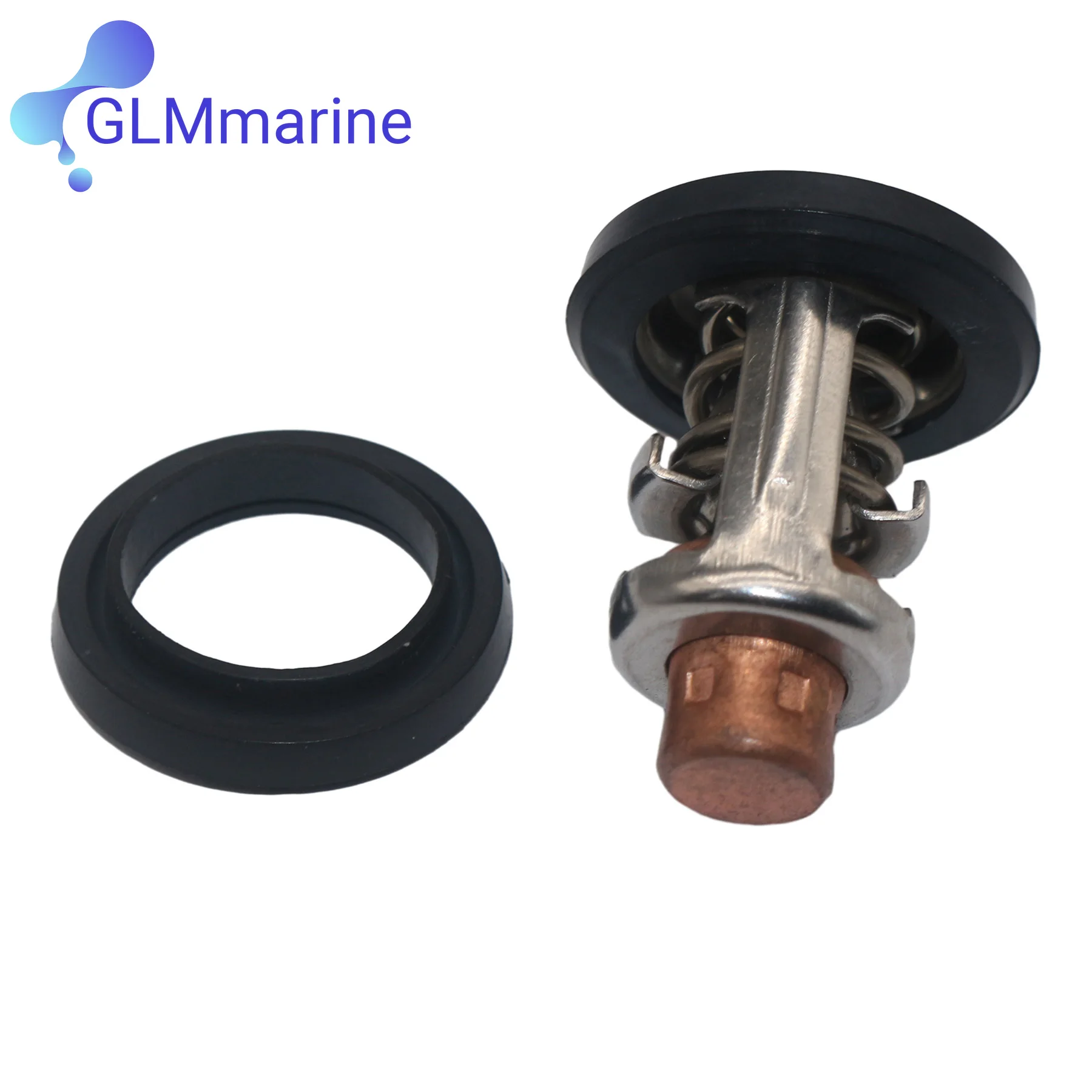 OMC Johnson Evinrude 143용 ° F62 ° C 온도 조절기 378065 393659 6-235 HP 선외기 엔진 434841 437414 5005440 508626