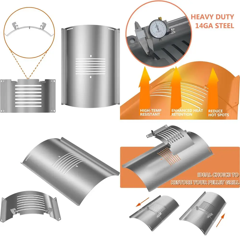 

Pit Boss Series Pellet Grill Replacement Slide Cover & Bottom for PB700FB, PB1000PL Models - Heat Deflector Included