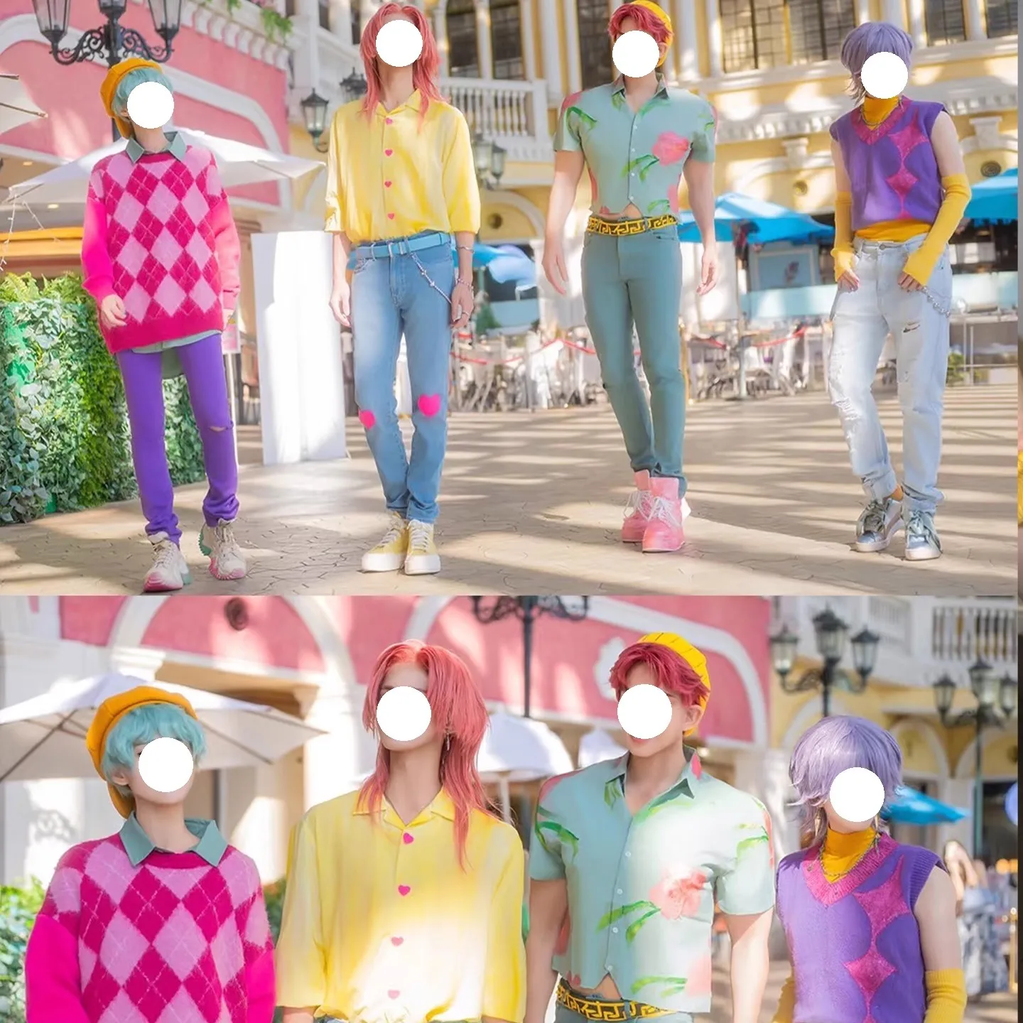 أنيمي KPop شيطان الصيادين ساجا بنين مرحلة أزياء مسرحية HUNTR/X تأثيري آبي بيبي جينو سر الرومانسية هالوين بدلة كاملة