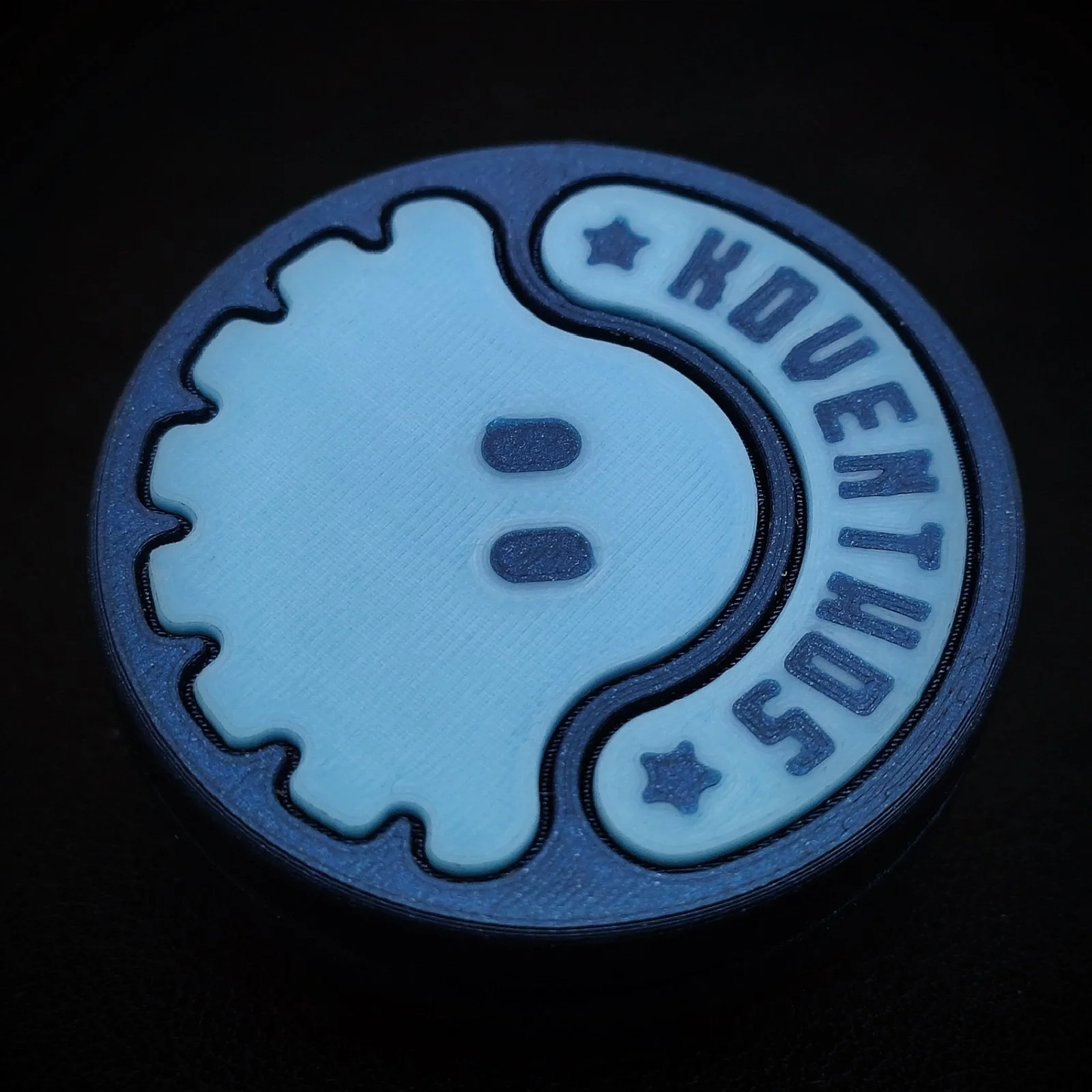 Original New Edc Glow-In-The-Dark Elf Coin Ratchet Coin Stress Relief Gadget Type Snap Coin Decompression Toy