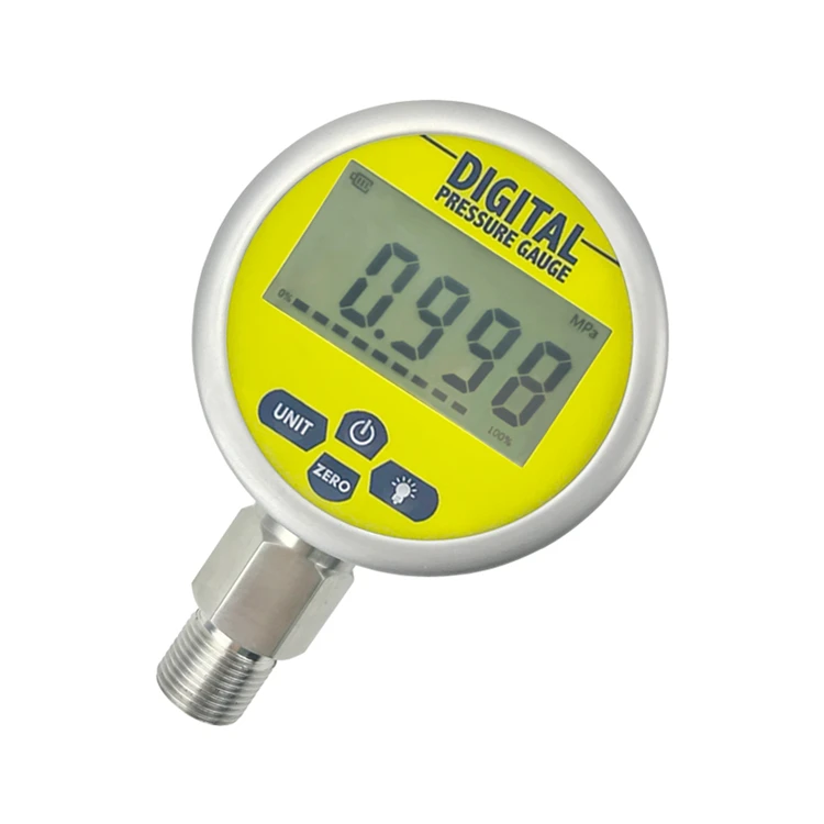 600Bar Battery Powered High Accuracy Digital Hydraulic Pressure Gauge Manometer With 80mm Diameter