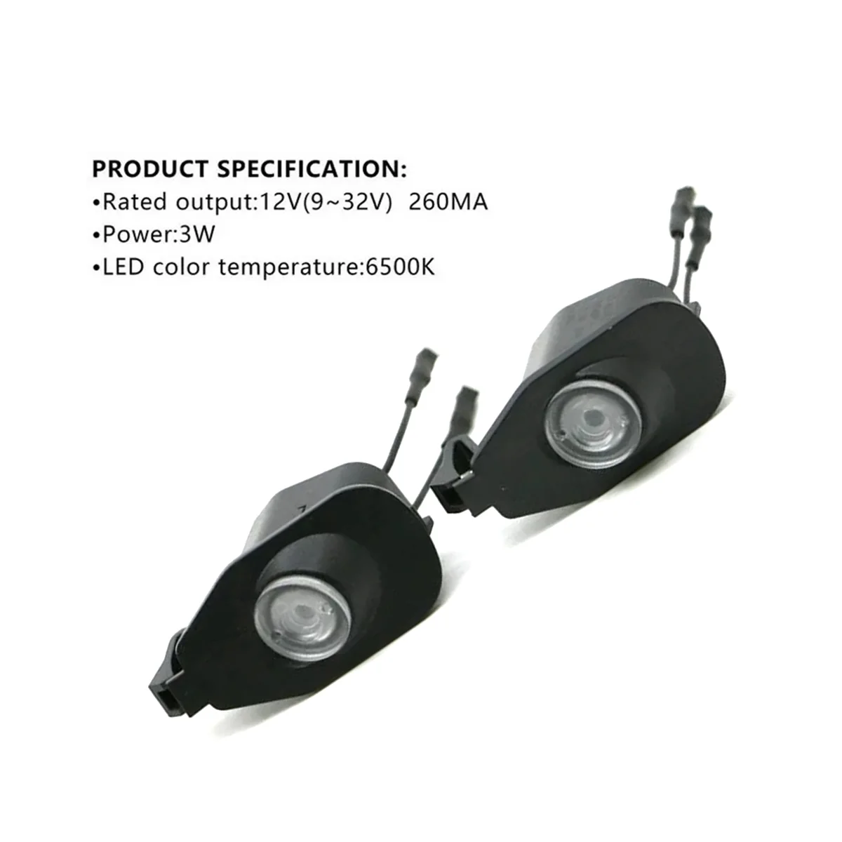 For ford Mustang 2013-2022 LED Side Puddle Laser-Rearview Mirror Puddle Welcome Courtesy Logo Lights