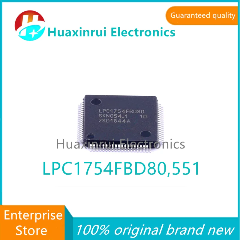 LPC1754FBD80,551 LQFP-80 100% brand new original silk screen LPC1754FBD80 100MHz 32-bit microcontroller LPC1754FBD80,551