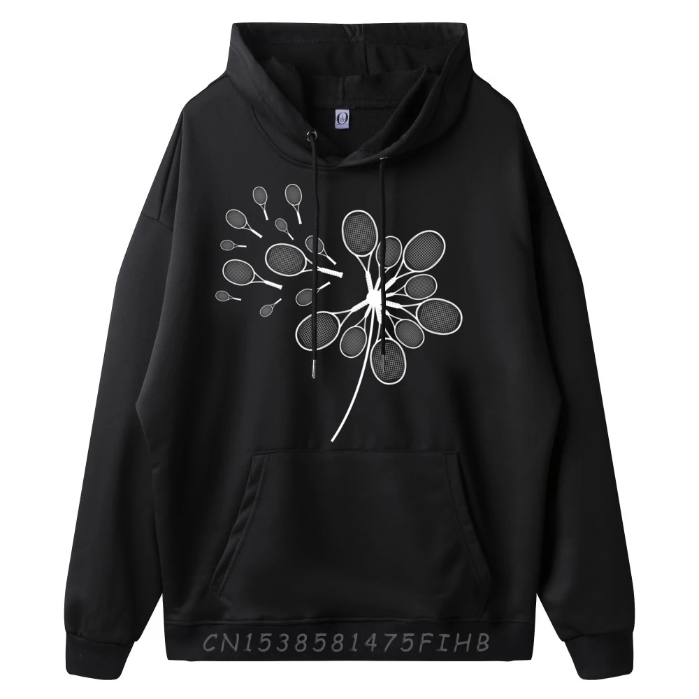 Dandelion Tennis Racket for Tennis Player Fashion Hoodies Men Luxury Brand Tshirts Gift