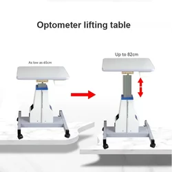 Motorised Optometry Table Mobile Refractometer Lifting Platform Moveable Optical Instrument Computer Optometry Desk Equipment