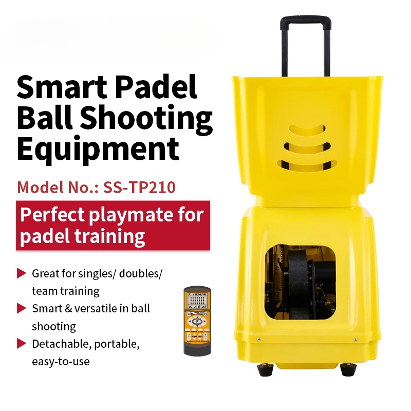 New Popular Padel Ball Machine Equipment Serve Pitch Pitching Ball Machine With Smart Drills & Intelligent Landing Programming