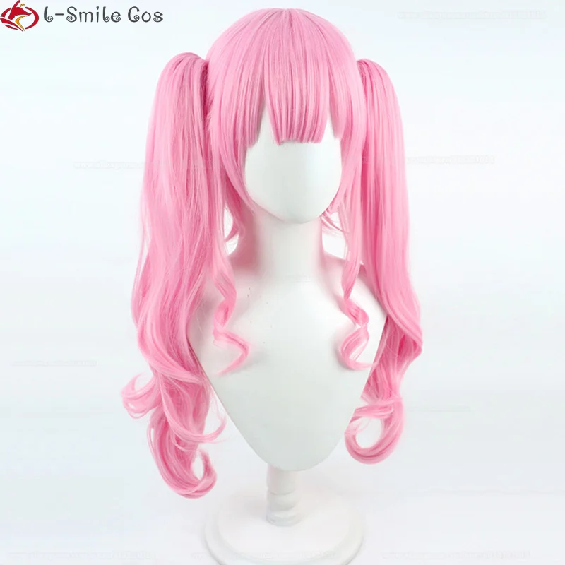 2 Types Vtuber Hololive Mori Calliope Cosplay Wig Mori-sama Calli 90cm Pink Mori Calliope Wigs Heat Resistant Synthetic Wig