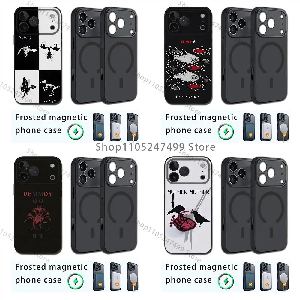 

Bnad Mother Mother Phone Case For iPhone 17,16,15,14,13,12,11,Pro,Max,Plus,E,Air,Mini Magnetic Magsafe Frosted