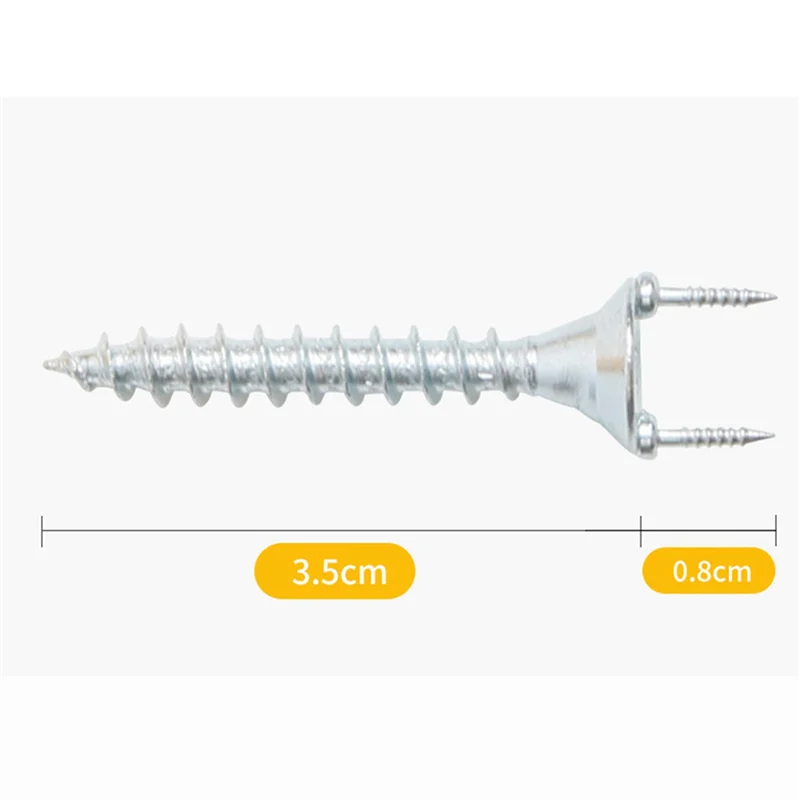 

A83I-150PCS Seamless Nails Double-Headed Screw Solid Wood Baseboard Seamless Nails Foot Line Special Nails Security Screws