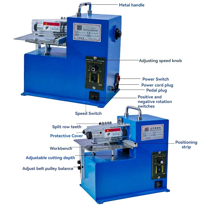 

Adjustable Speed Leather Slitting Machine Automatic Slitting Machine PVC Board Silicone Tape Slitting Machine Cutting Machine