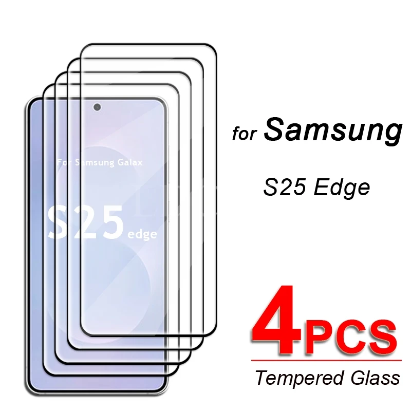 

4 Pcs Glass Samsung Galaxy S25 Edge Tempered Glass HD Film Screen Protector Tempered Film Galaxy S25 Edge Glass Samsung S25 Edge