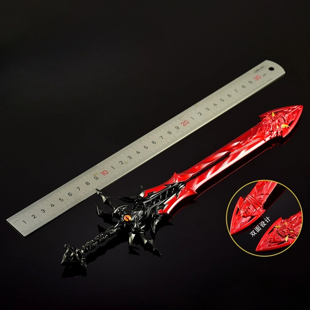 30CM Doulou Grand Theater Stof Hart en Zeven Doden Zwaarden Asura Demon Zwaard Animatie Beeldjes Game Merchandise Gift speelgoed