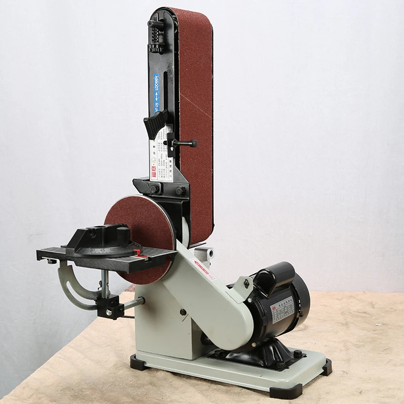 FS-450 450W Electric DIY Power Combined Belt Disc Sander Machine Wood Working Belt Sanding Grinder