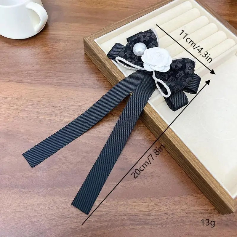 كاميليا زهرة بروش دبابيس للنساء النسيج ربطة القوس فيونكة JK كلية نمط قميص طوق دبوس مجوهرات أنيقة اكسسوارات